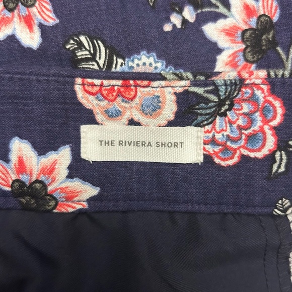 LOFT Riviera Shorts Blue & Pink Floral Print Cotton Blend Size 18 NWOT - Picture 7 of 9